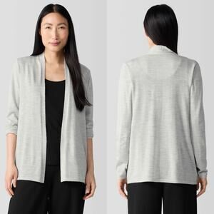 Eileen Fisher Sea Salt Fine Merino Cardigan